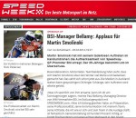 4 Speedweek BSI-Manager Bellamy  Applaus für das Team Speed Performance