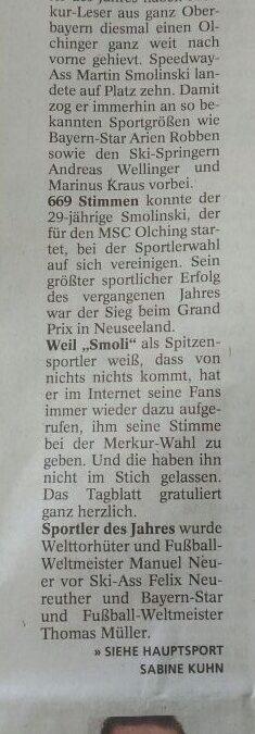 Olchinger Speeway-Ass überholt Bayern Star / Danke Fans!