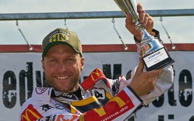 Martin Smolinski Deutscher Speedwaymeister auf Anlas-Reifen