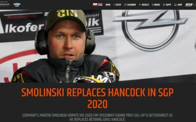 SMOLINSKI REPLACES HANCOCK IN SGP 2020